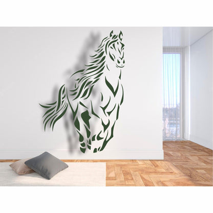 Horse Reusable Stencil For Canvas And Wall Painting.ID#220