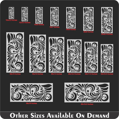 Swill Bonzaa Pattern Reusable Stencil For Canvas And Wall Painting.ID#224