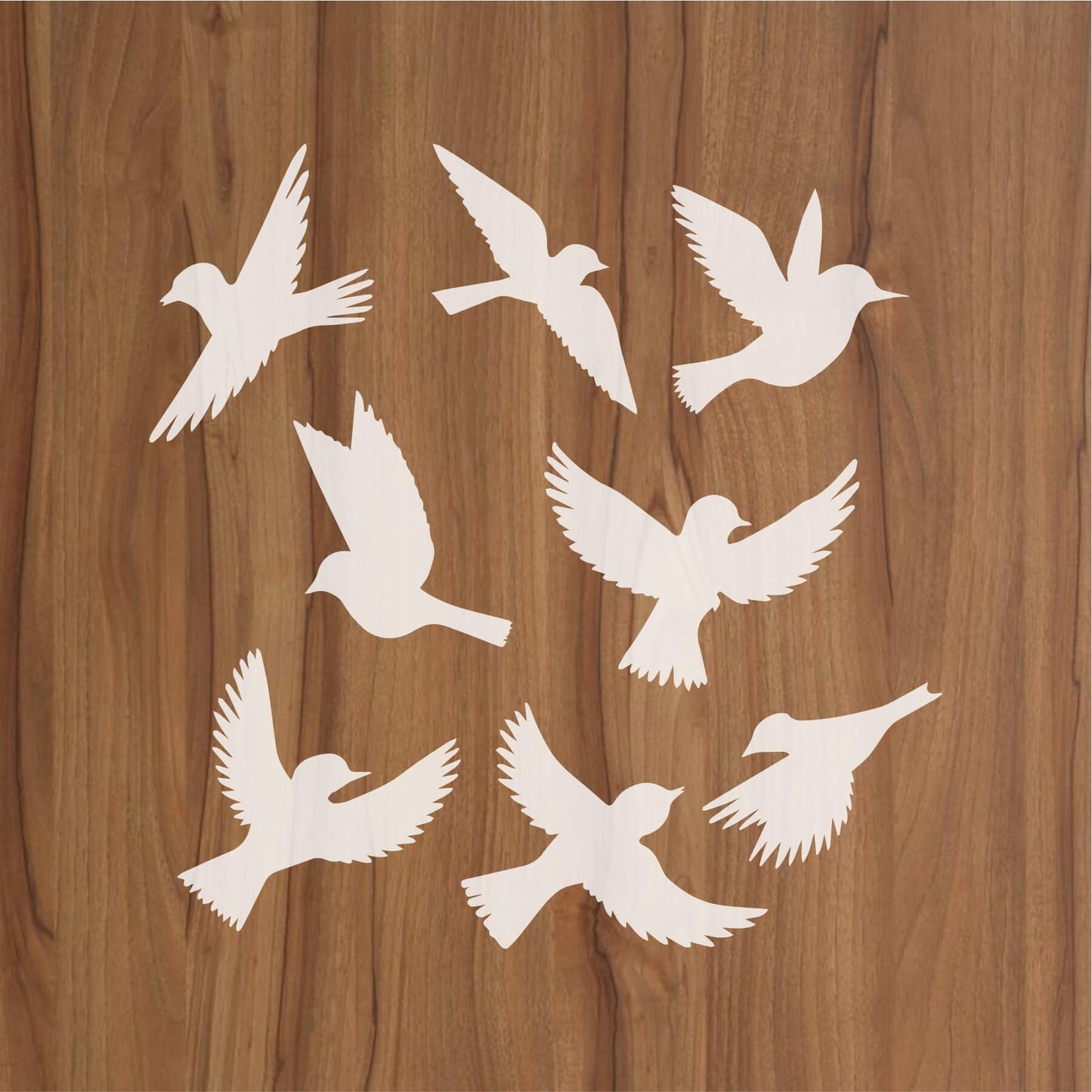 Birds Flying Reusable Stencil For Canvas And Wall Painting.ID#231