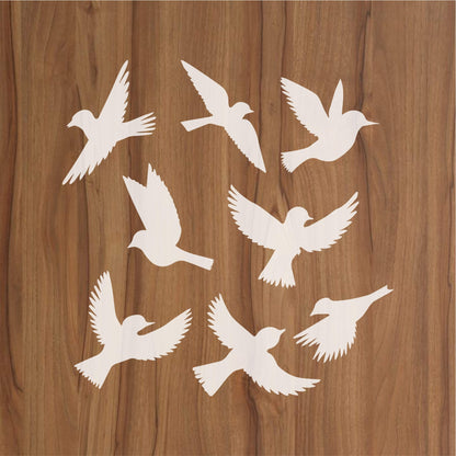 Birds Flying Reusable Stencil For Canvas And Wall Painting.ID#231