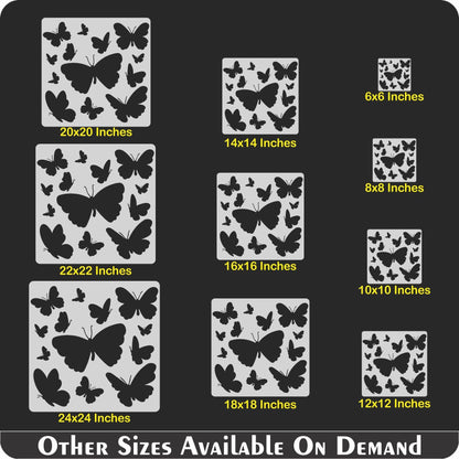 Butterfly Reusable Stencil for Canvas and wall painting.ID#25