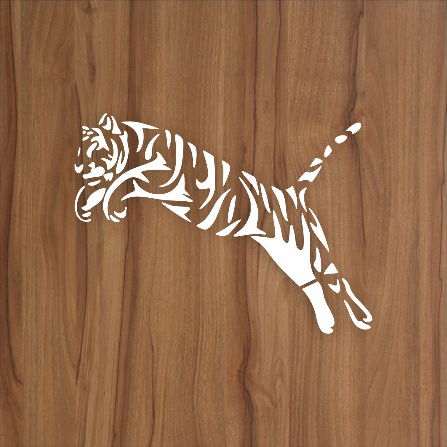 Trible Tiger Jump Reusable Stencil for Canvas and wall painting.ID#265A