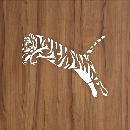 Trible Tiger Jump Reusable Stencil for Canvas and wall painting.ID#265A