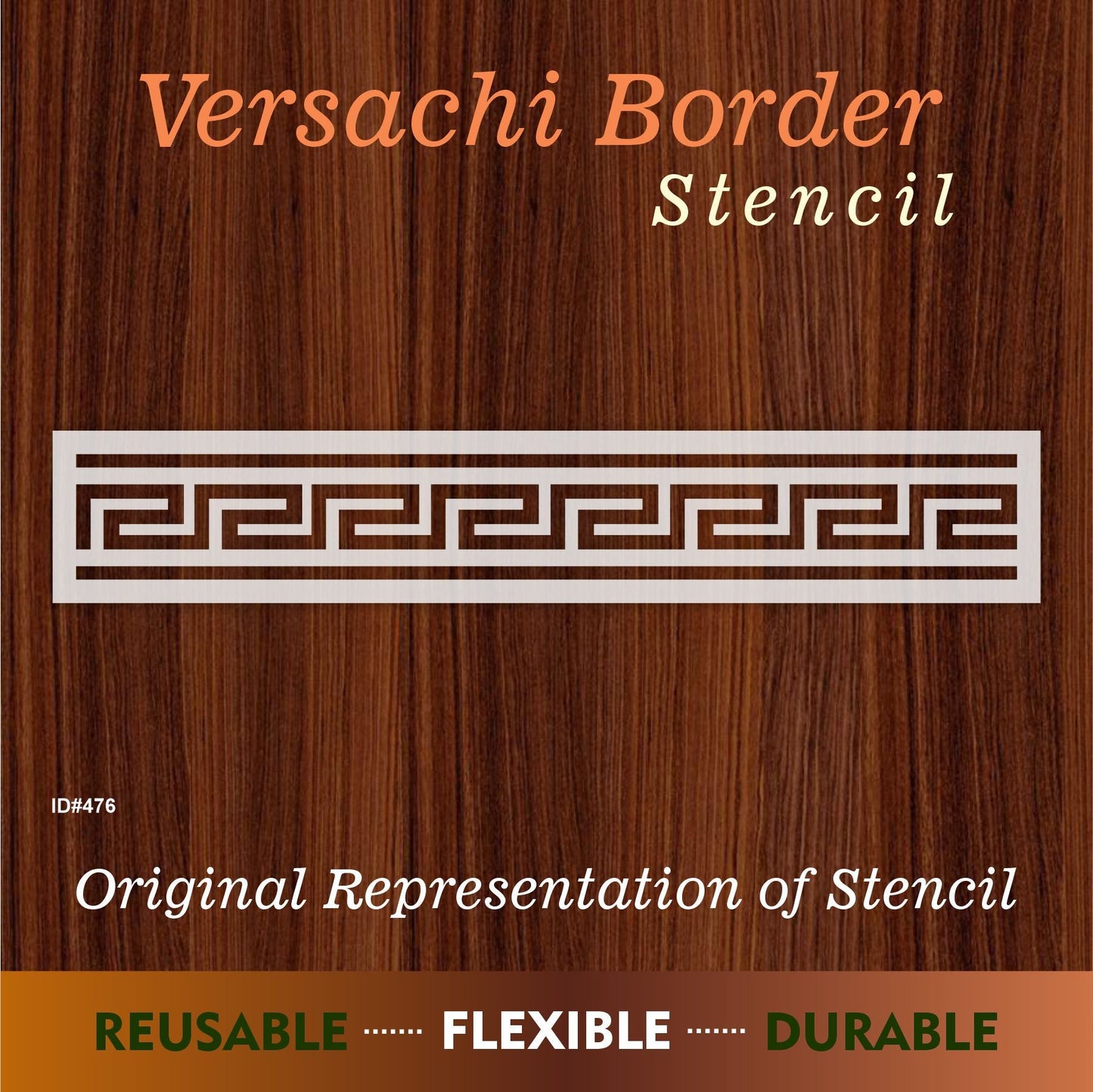 Versachi Border stencil used for Wall & furniture decoration Reusable Stencil For Canvas And Wall Painting.ID #303