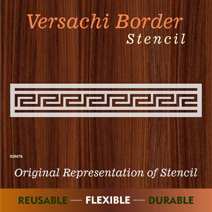 Versachi Border stencil used for Wall & furniture decoration Reusable Stencil For Canvas And Wall Painting.ID #303