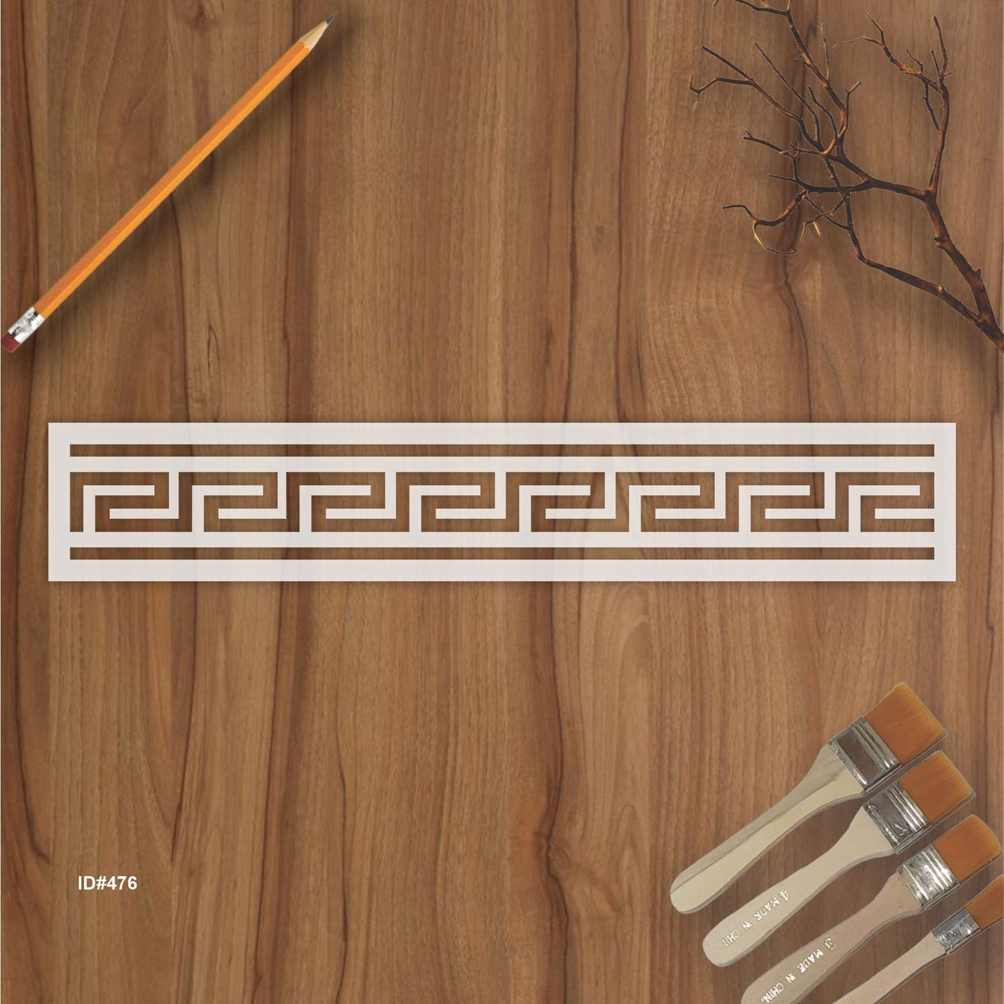 Versachi Border stencil used for Wall & furniture decoration Reusable Stencil For Canvas And Wall Painting.ID #303