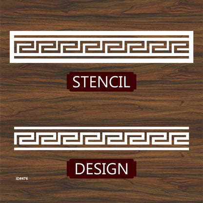 Versachi Border stencil used for Wall & furniture decoration Reusable Stencil For Canvas And Wall Painting.ID #303