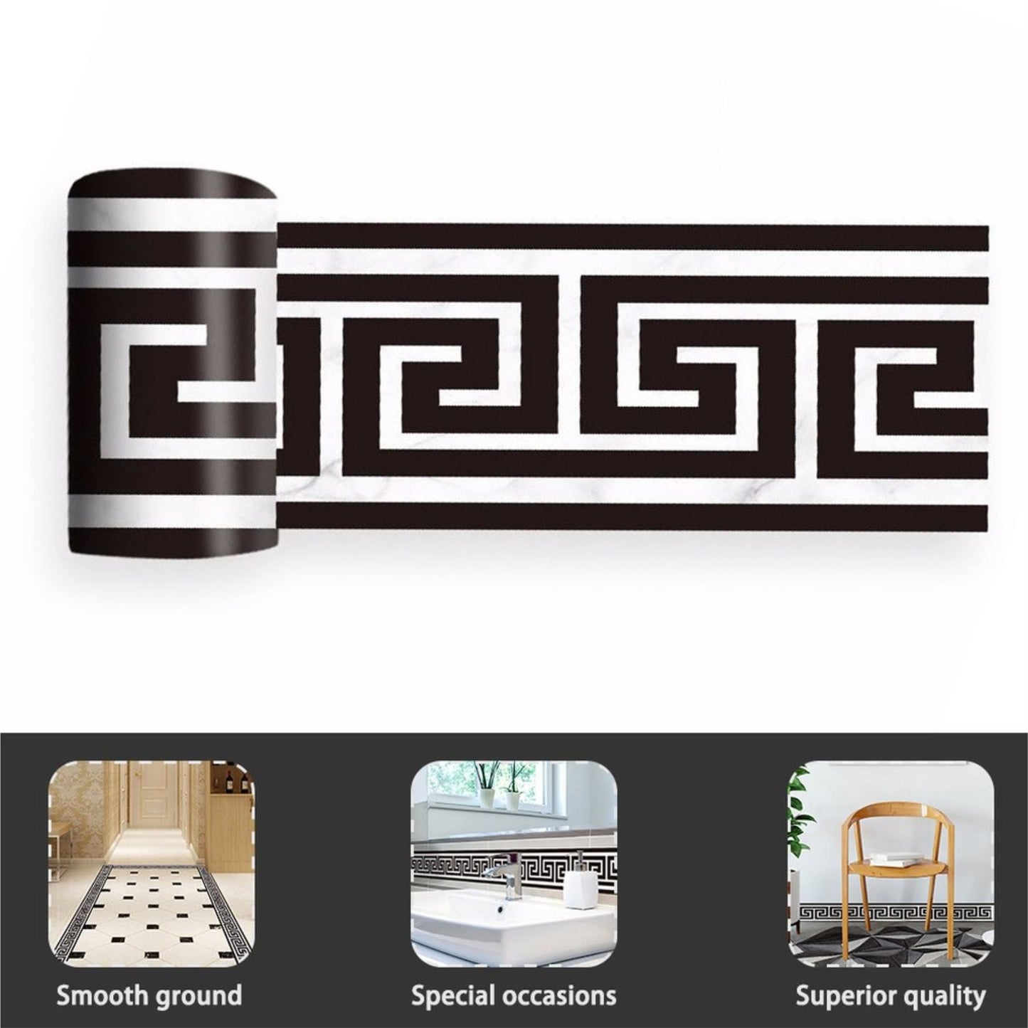 Versachi Border stencil used for Wall & furniture decoration Reusable Stencil For Canvas And Wall Painting.ID #303