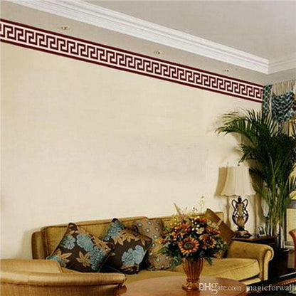 Versachi Border stencil used for Wall & furniture decoration Reusable Stencil For Canvas And Wall Painting.ID #303