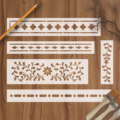 Indian Inlay(furniture and fabric) Reusable Stencil For Canvas And Wall Painting.ID# 310