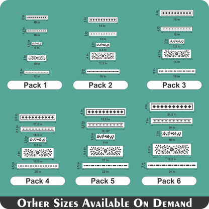 Indian Inlay(furniture and fabric) Reusable Stencil For Canvas And Wall Painting.ID# 310