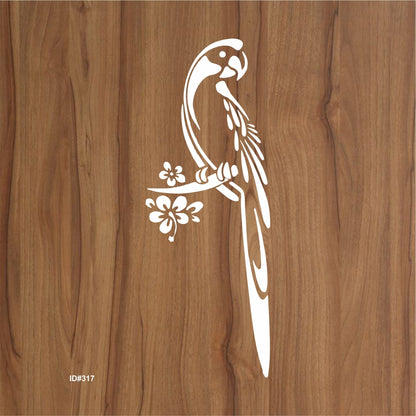 parrot Stencil Reusable Stencil For Canvas And Wall Painting.ID# 317