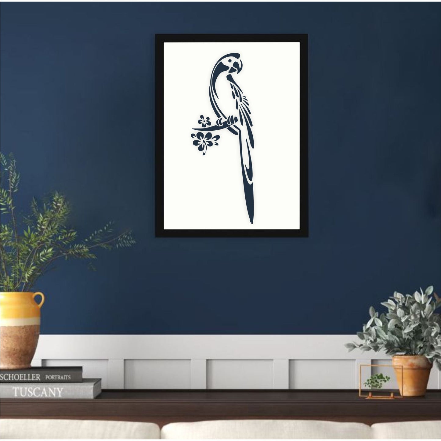 parrot Stencil Reusable Stencil For Canvas And Wall Painting.ID# 317