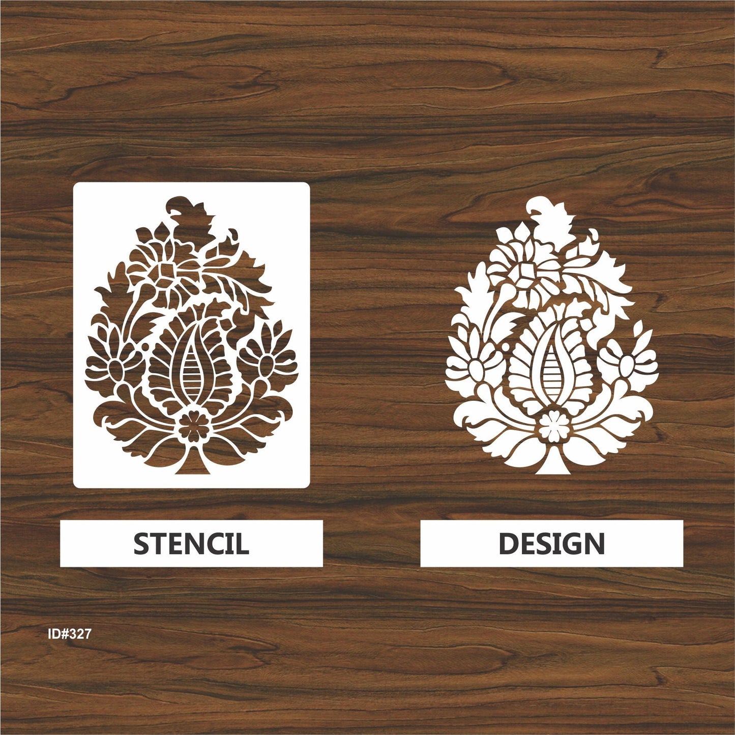 Pear Paisley Damask stencil Reusable Stencil For Canvas And Wall Painting. ID #327
