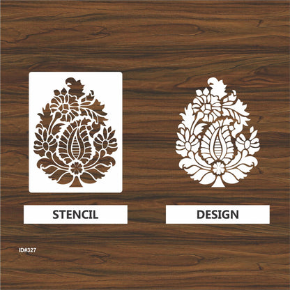 Pear Paisley Damask stencil Reusable Stencil For Canvas And Wall Painting. ID #327