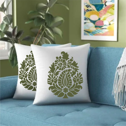 Pear Paisley Damask stencil Reusable Stencil For Canvas And Wall Painting. ID #327