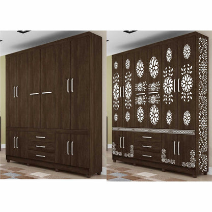 Indian Inlay (furniture and fabric) Reusable Stencil For Canvas And Wall Painting.ID #339