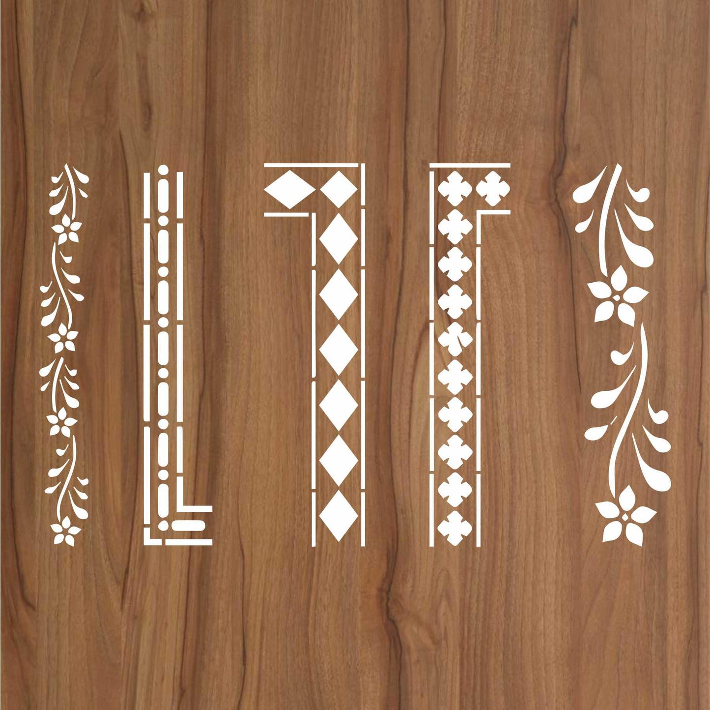Indian Inlay (furniture and fabric) Reusable Stencil For Canvas And Wall Painting.ID#340