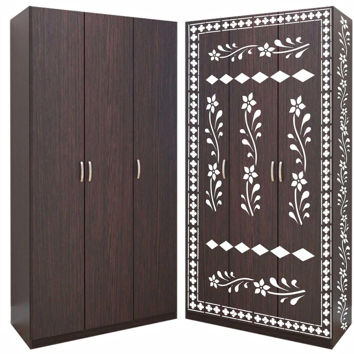 Indian Inlay (furniture and fabric) Reusable Stencil For Canvas And Wall Painting.ID#340