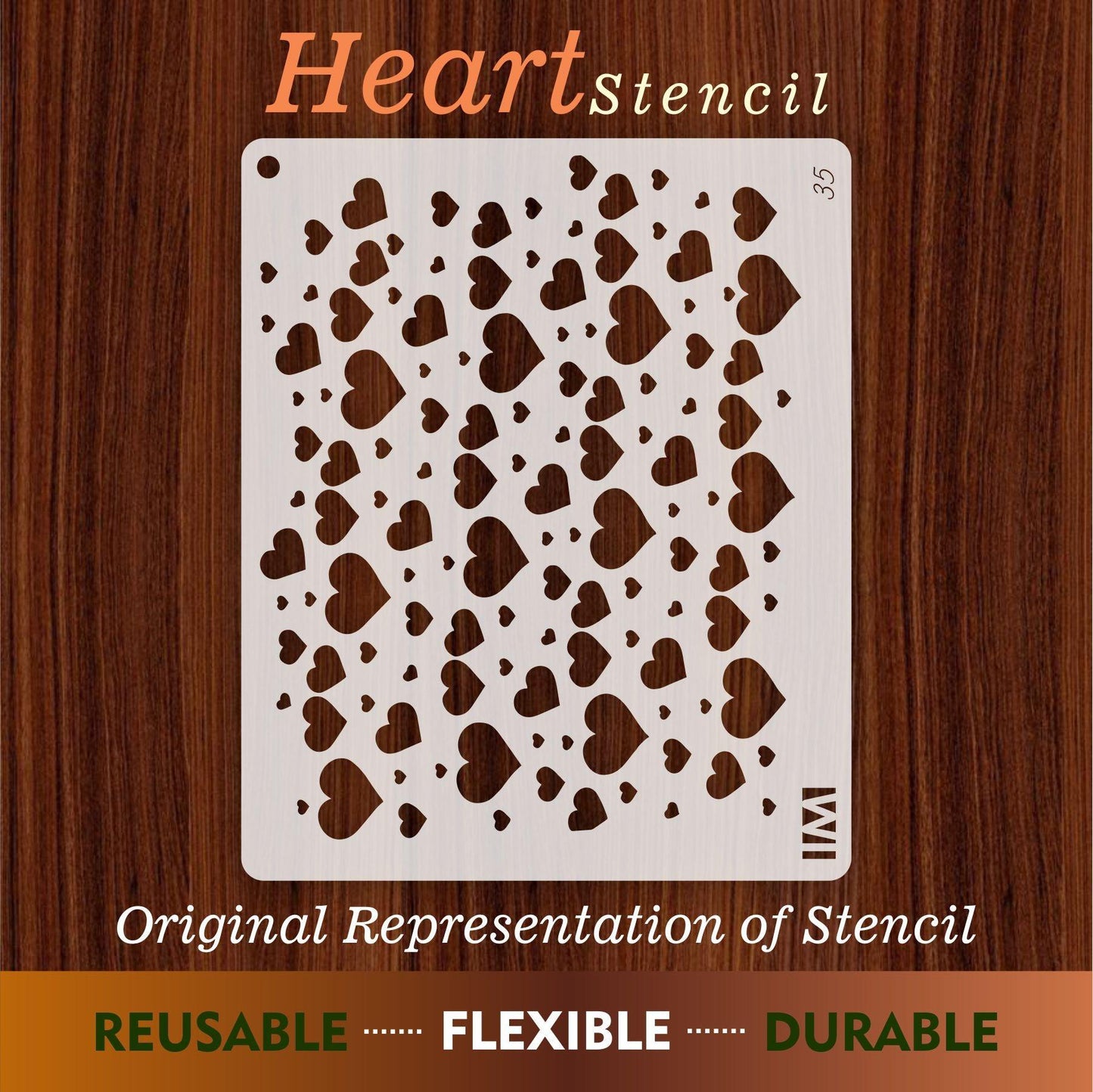 Hearts Stencil , Wall Stencils For wall Painting Airbrush Painting Art Cake Spray Mold DIY Decor Crafts Canvas.ID#35