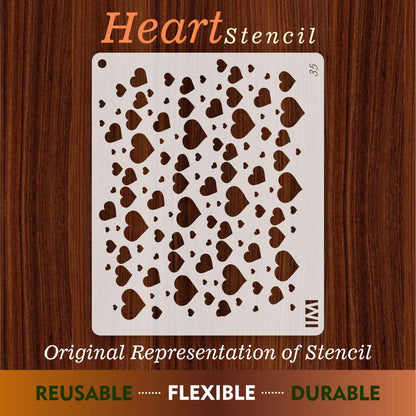 Hearts Stencil , Wall Stencils For wall Painting Airbrush Painting Art Cake Spray Mold DIY Decor Crafts Canvas.ID#35