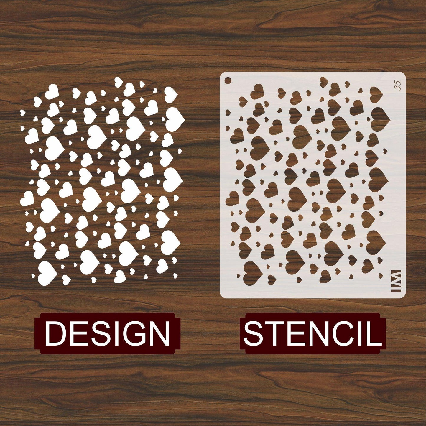 Hearts Stencil , Wall Stencils For wall Painting Airbrush Painting Art Cake Spray Mold DIY Decor Crafts Canvas.ID#35