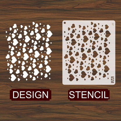 Hearts Stencil , Wall Stencils For wall Painting Airbrush Painting Art Cake Spray Mold DIY Decor Crafts Canvas.ID#35