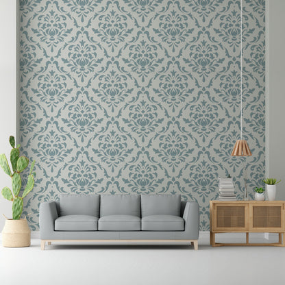 Marcella Damask Layering Stencil Wall Painting Scrapbook Coloring Embossing Album Decorative Template. ID #390
