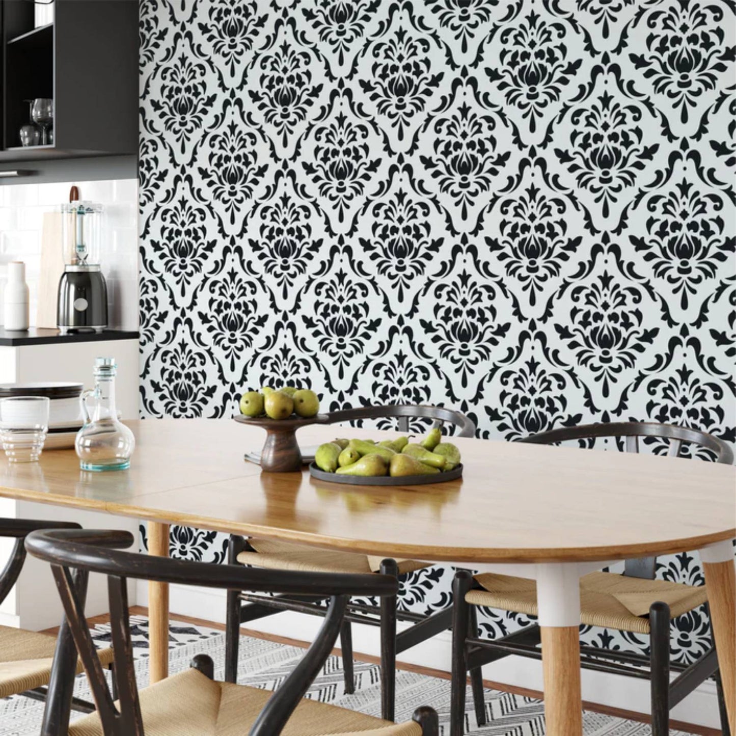 Marcella Damask Layering Stencil Wall Painting Scrapbook Coloring Embossing Album Decorative Template. ID #390