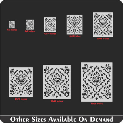 Marcella Damask Layering Stencil Wall Painting Scrapbook Coloring Embossing Album Decorative Template. ID #390