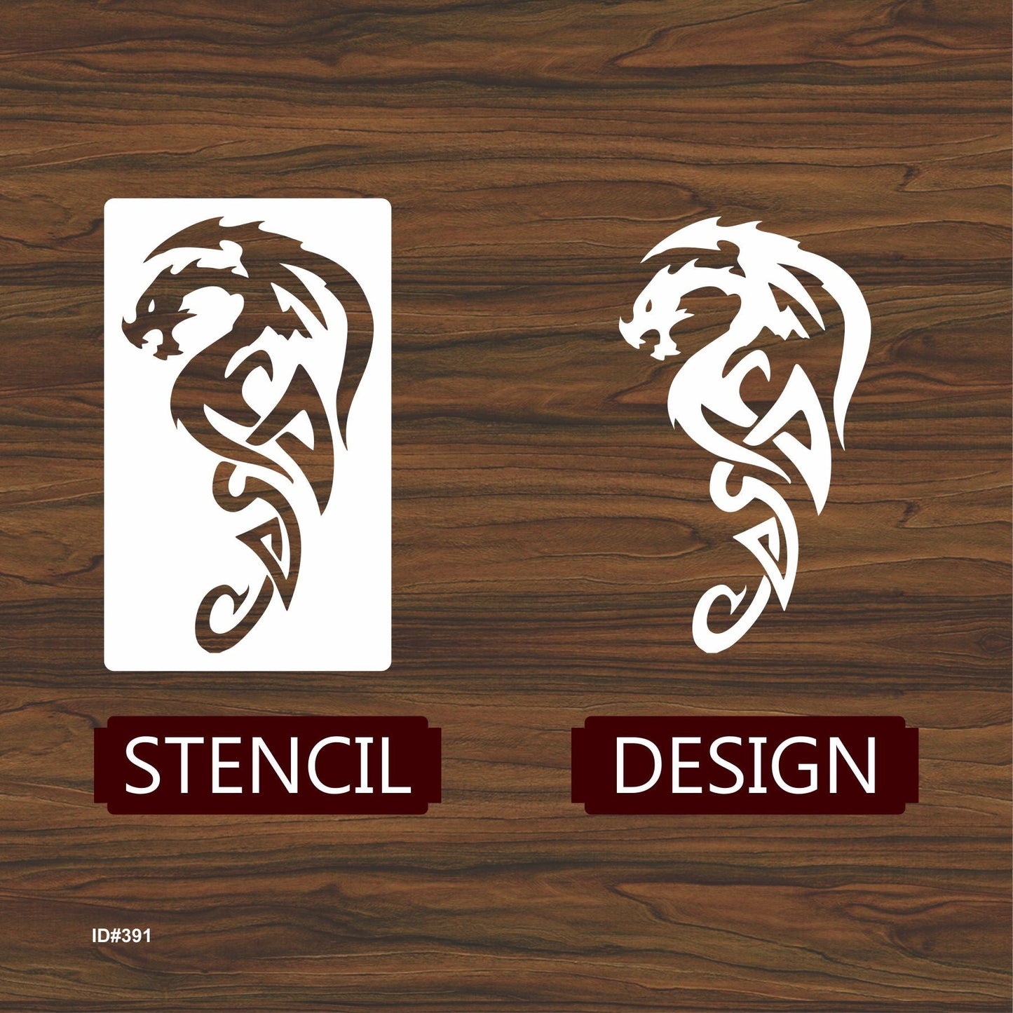 Dragons Reusable Stencil Reusable Stencil For Canvas And Wall Painting.ID# 391