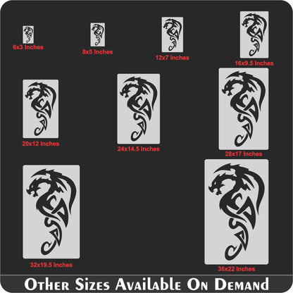 Dragons Reusable Stencil Reusable Stencil For Canvas And Wall Painting.ID# 391