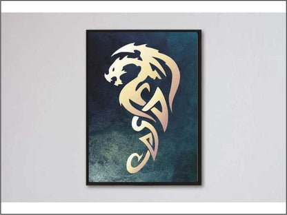 Dragons Reusable Stencil Reusable Stencil For Canvas And Wall Painting.ID# 391