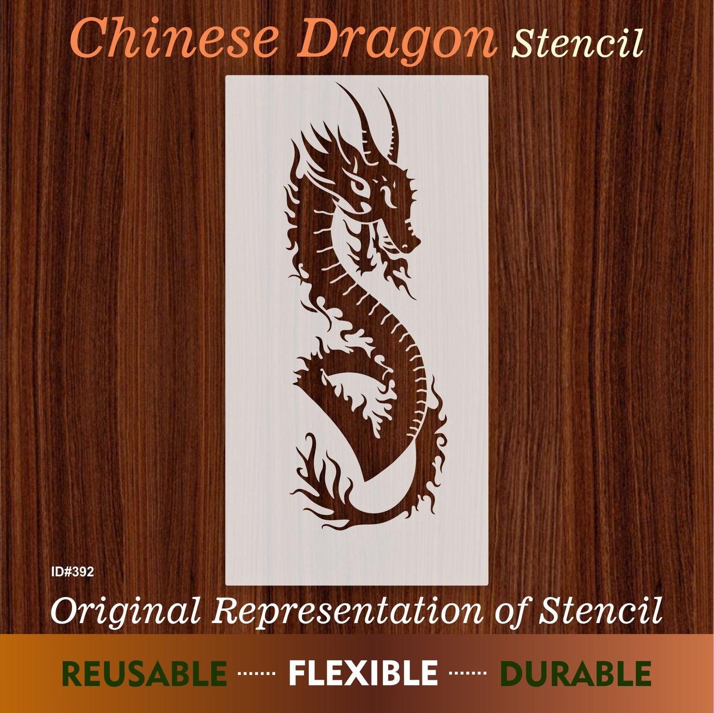 Dragons Reusable Stencil Reusable Stencil For Canvas And Wall Painting.ID# 392