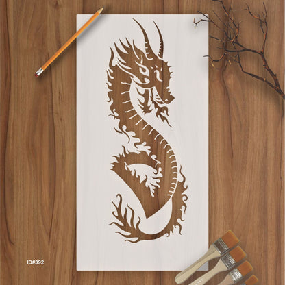 Dragons Reusable Stencil Reusable Stencil For Canvas And Wall Painting.ID# 392
