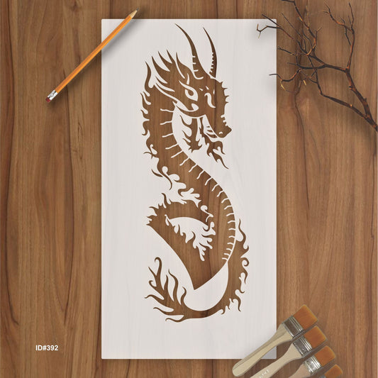 Dragons Reusable Stencil Reusable Stencil For Canvas And Wall Painting.ID# 392