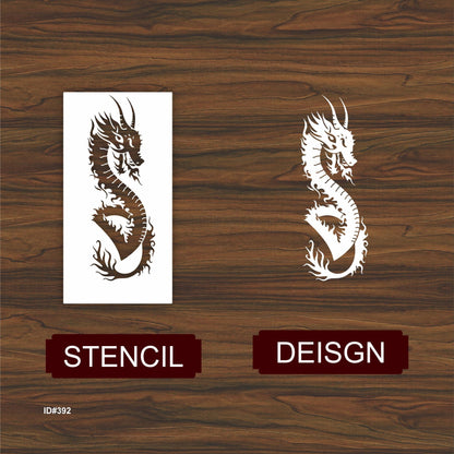 Dragons Reusable Stencil Reusable Stencil For Canvas And Wall Painting.ID# 392