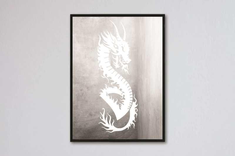 Dragons Reusable Stencil Reusable Stencil For Canvas And Wall Painting.ID# 392