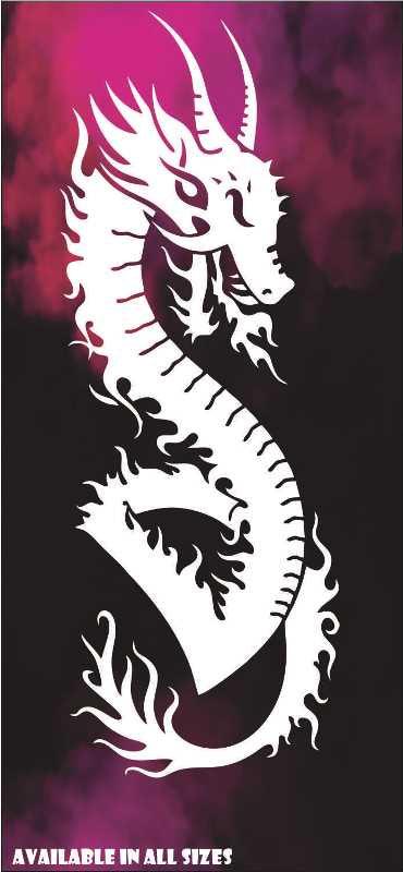 Dragons Reusable Stencil Reusable Stencil For Canvas And Wall Painting.ID# 392