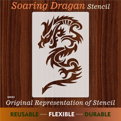 Dragons Reusable Stencil Reusable Stencil For Canvas And Wall Painting.ID# 393