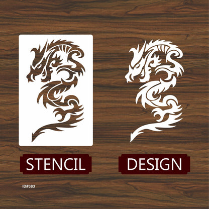 Dragons Reusable Stencil Reusable Stencil For Canvas And Wall Painting.ID# 393