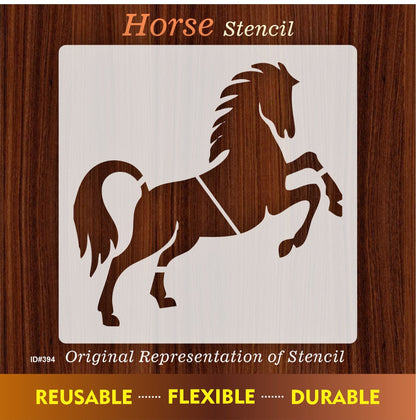 Horse Reusable Stencil For Canvas And Wall Painting.ID #394