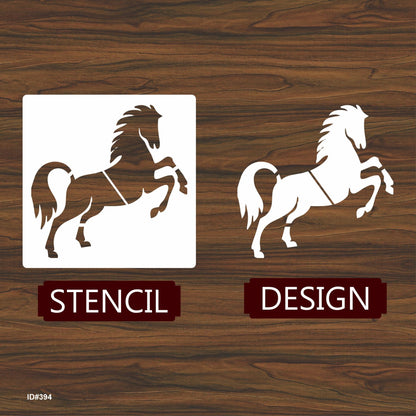 Horse Reusable Stencil For Canvas And Wall Painting.ID #394