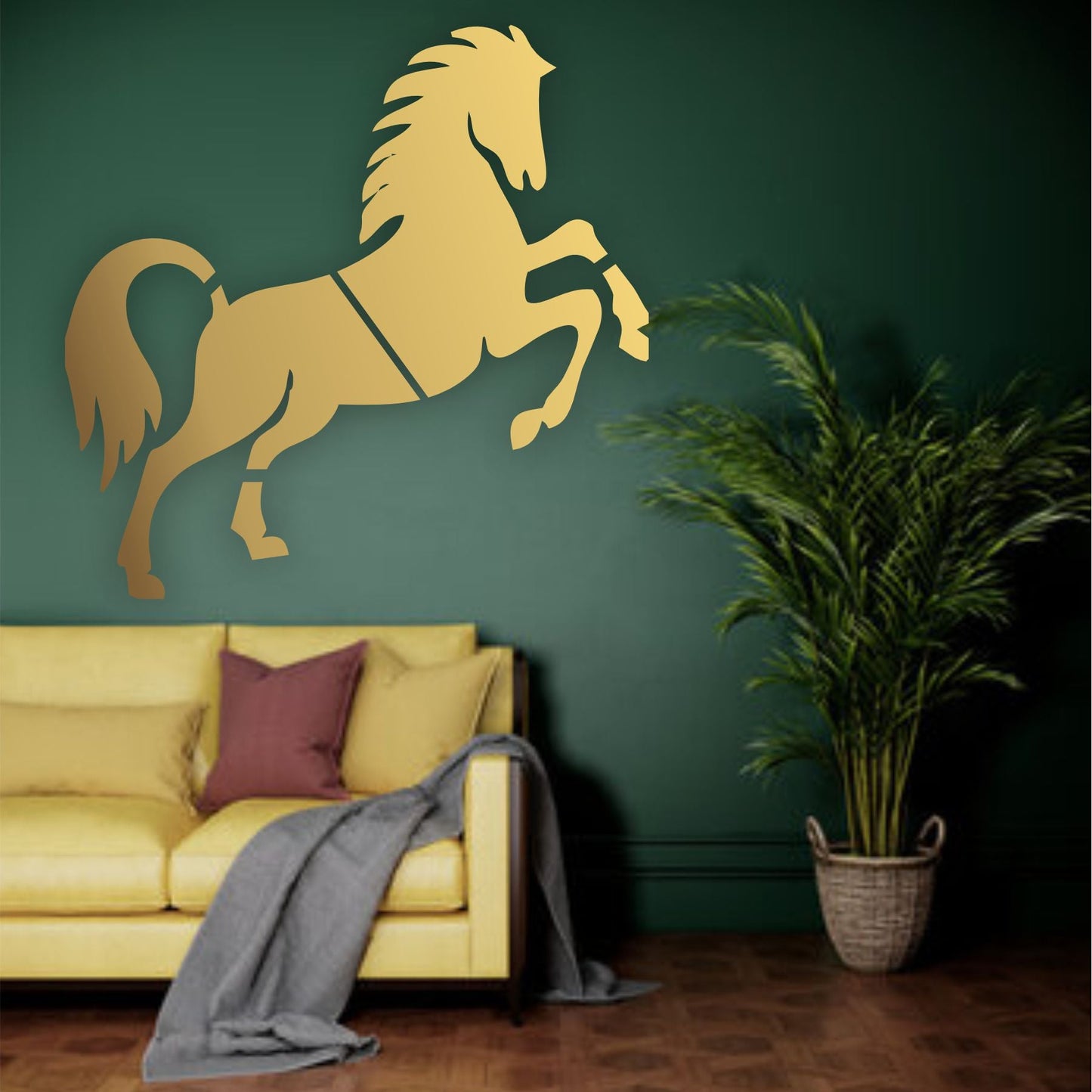 Horse Reusable Stencil For Canvas And Wall Painting.ID #394