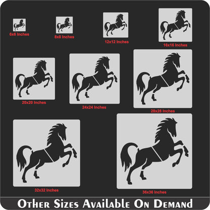 Horse Reusable Stencil For Canvas And Wall Painting.ID #394