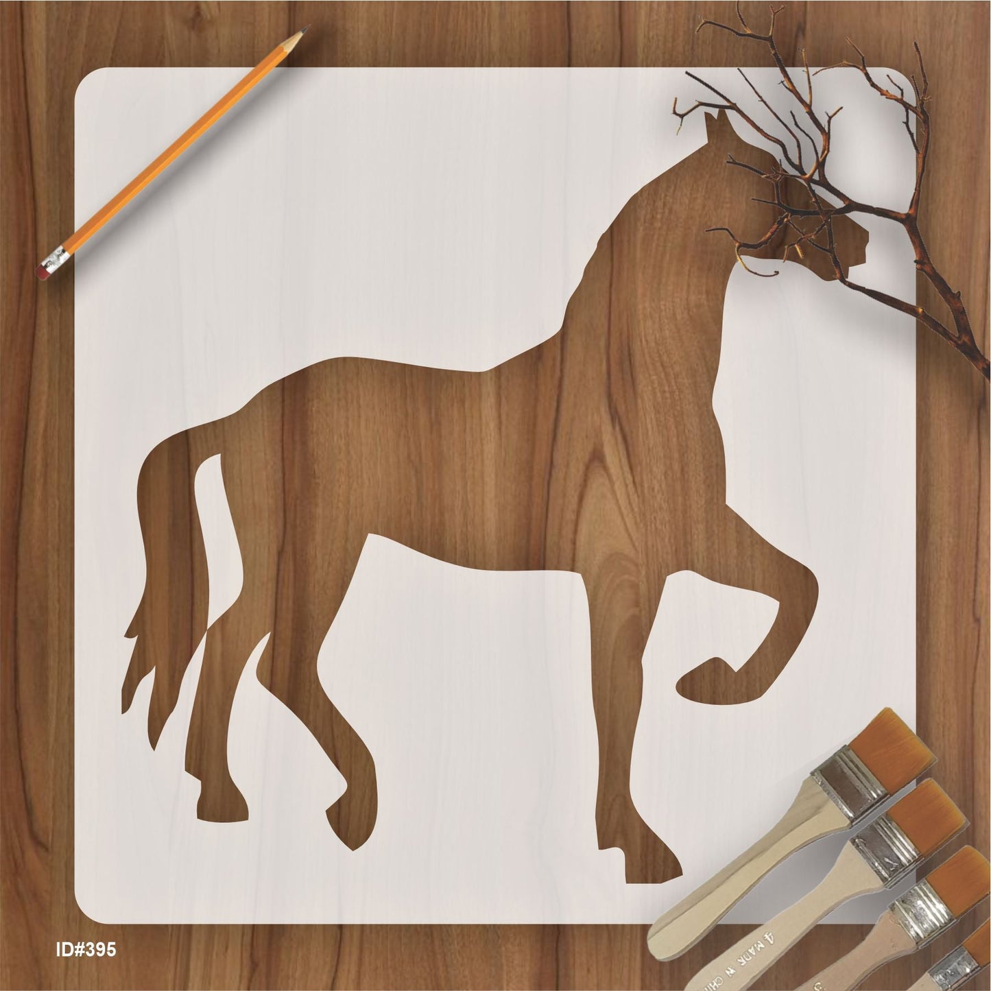 Horse Reusable Stencil For Canvas And Wall Painting.ID #395