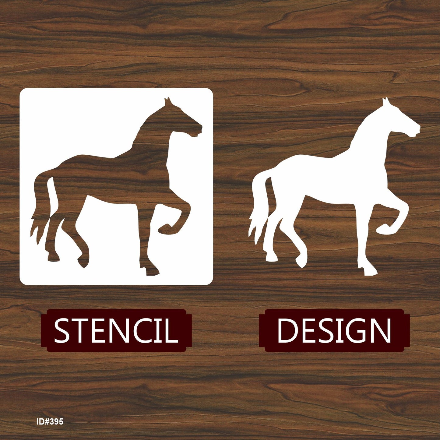 Horse Reusable Stencil For Canvas And Wall Painting.ID #395