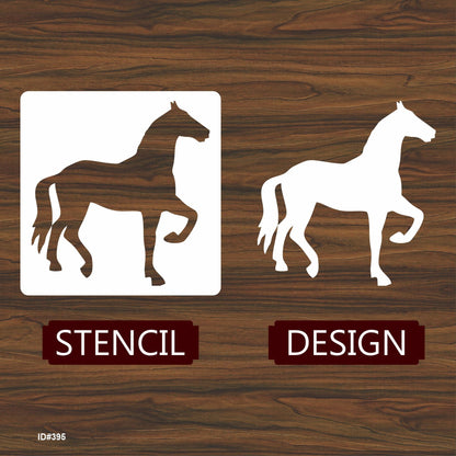 Horse Reusable Stencil For Canvas And Wall Painting.ID #395