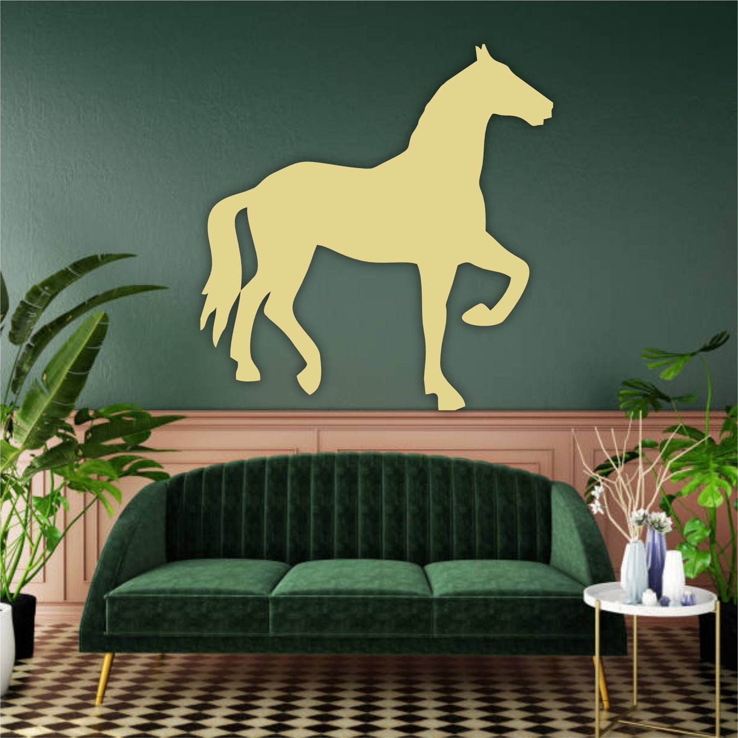 Horse Reusable Stencil For Canvas And Wall Painting.ID #395