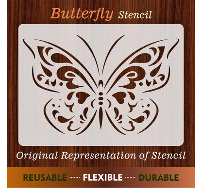 Butterfly Reusable Stencil for Canvas and wall painting.ID# 428